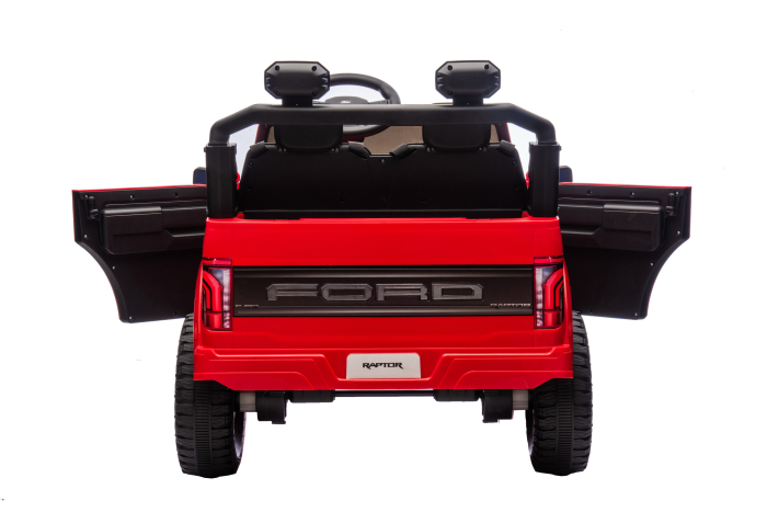 Masinuta electrica Premier Ford Raptor F150, 24V, 2 copii, scaun piele ecologica, rosu [10]