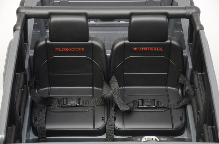 Masinuta electrica Premier Jeep Gladiator Rubicon, 12V, 2 copii, roti cauciuc EVA, scaun piele ecologica, gri [8]