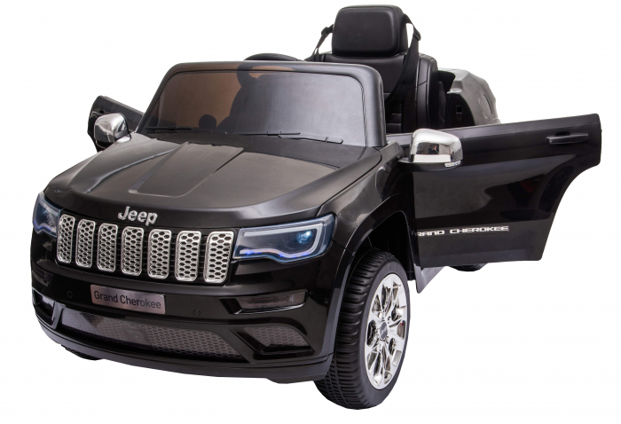 Masinuta electrica Premier Jeep Grand Cherokee, 12V, roti cauciuc EVA, scaun piele ecologica, negru [17]