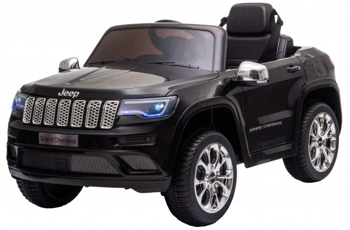 Masinuta electrica Premier Jeep Grand Cherokee, 12V, roti cauciuc EVA, scaun piele ecologica, negru [5]