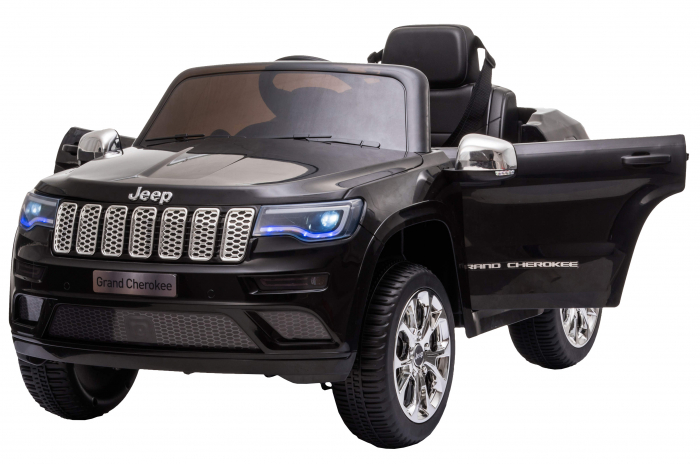 Masinuta electrica Premier Jeep Grand Cherokee, 12V, roti cauciuc EVA, scaun piele ecologica, negru [12]