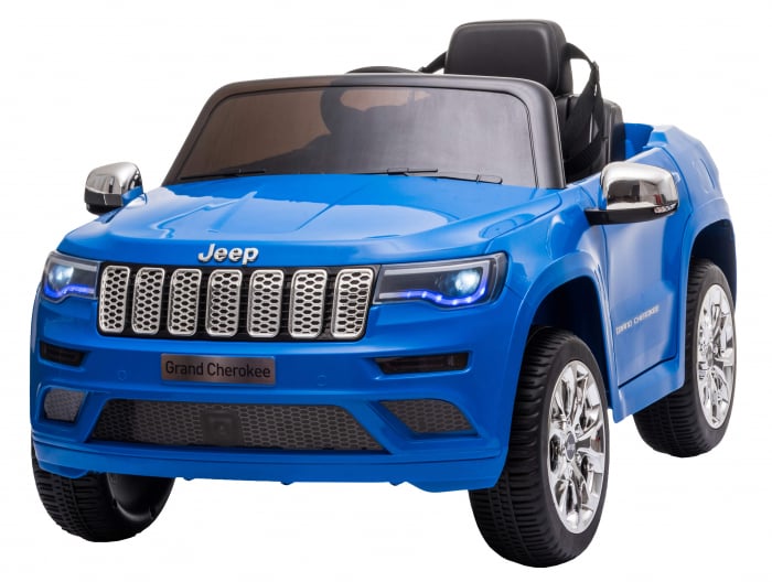 Masinuta electrica Premier Jeep Grand Cherokee, 12V, roti cauciuc EVA, scaun piele ecologica, albastru [1]
