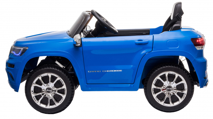 Masinuta electrica Premier Jeep Grand Cherokee, 12V, roti cauciuc EVA, scaun piele ecologica, albastru [6]