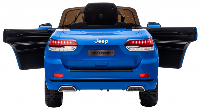 Masinuta electrica Premier Jeep Grand Cherokee, 12V, roti cauciuc EVA, scaun piele ecologica, albastru [13]