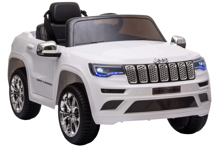 Masinuta electrica Premier Jeep Grand Cherokee, 12V, roti cauciuc EVA, scaun piele ecologica, alb [10]