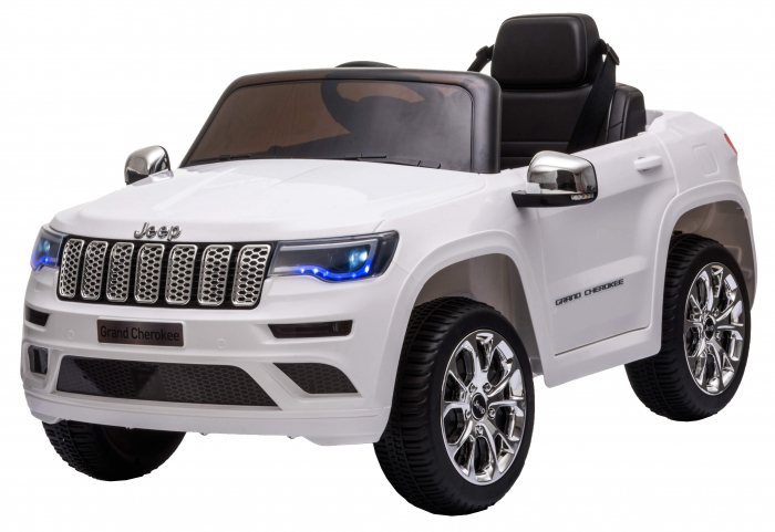 Masinuta electrica Premier Jeep Grand Cherokee, 12V, roti cauciuc EVA, scaun piele ecologica, alb [5]