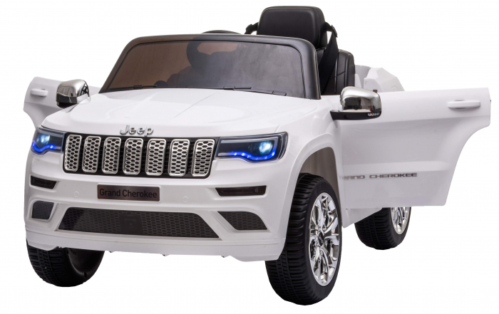 Masinuta electrica Premier Jeep Grand Cherokee, 12V, roti cauciuc EVA, scaun piele ecologica, alb [2]