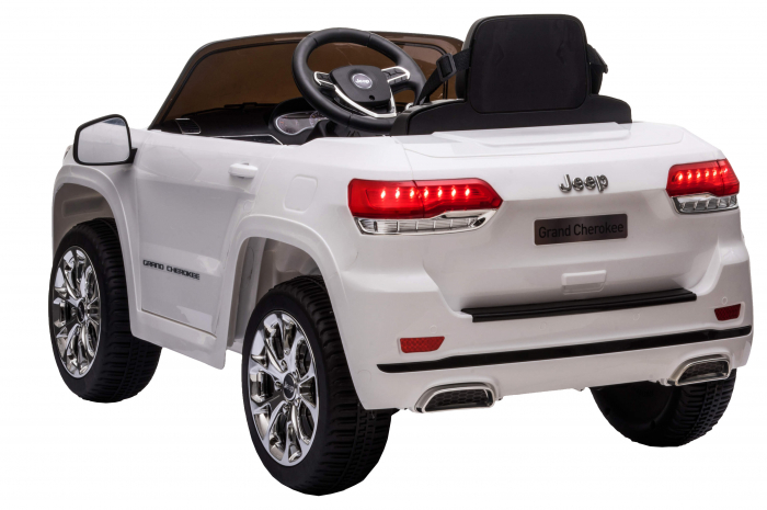 Masinuta electrica Premier Jeep Grand Cherokee, 12V, roti cauciuc EVA, scaun piele ecologica, alb [8]