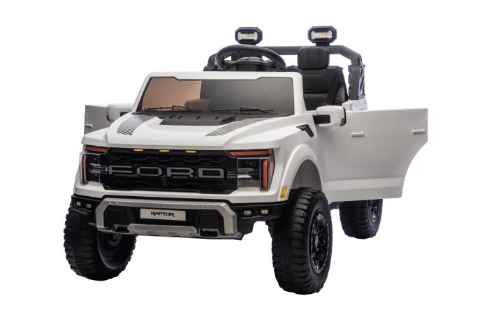 Masinuta electrica Premier Ford Raptor F150, 24V, 2 copii, scaun piele ecologica, alb [11]