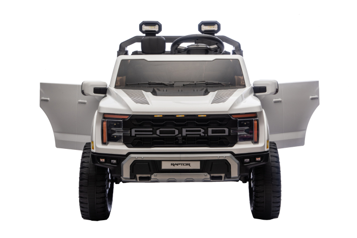Masinuta electrica Premier Ford Raptor F150, 24V, 2 copii, scaun piele ecologica, alb [10]