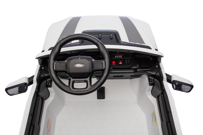 Masinuta electrica Premier Ford Raptor F150, 24V, 2 copii, scaun piele ecologica, alb [26]