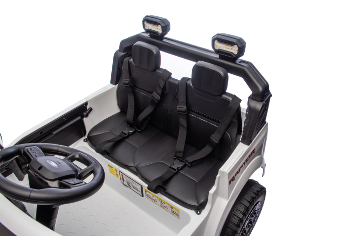Masinuta electrica Premier Ford Raptor F150, 24V, 2 copii, scaun piele ecologica, alb [23]