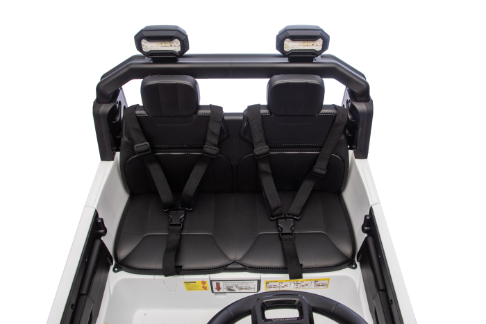 Masinuta electrica Premier Ford Raptor F150, 24V, 2 copii, scaun piele ecologica, alb [21]