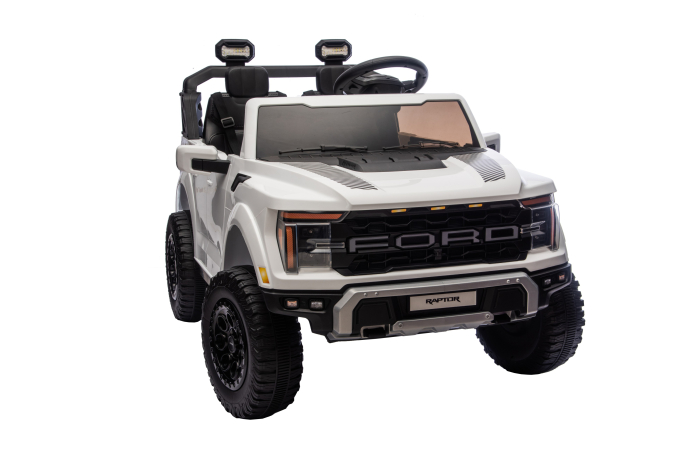 Masinuta electrica Premier Ford Raptor F150, 24V, 2 copii, scaun piele ecologica, alb [20]