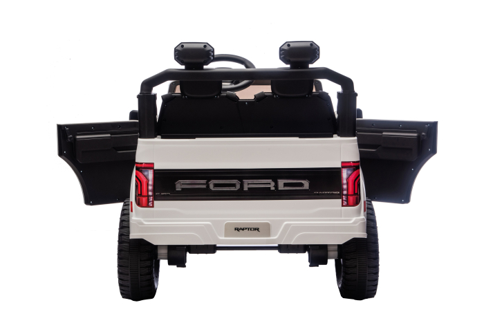 Masinuta electrica Premier Ford Raptor F150, 24V, 2 copii, scaun piele ecologica, alb [12]