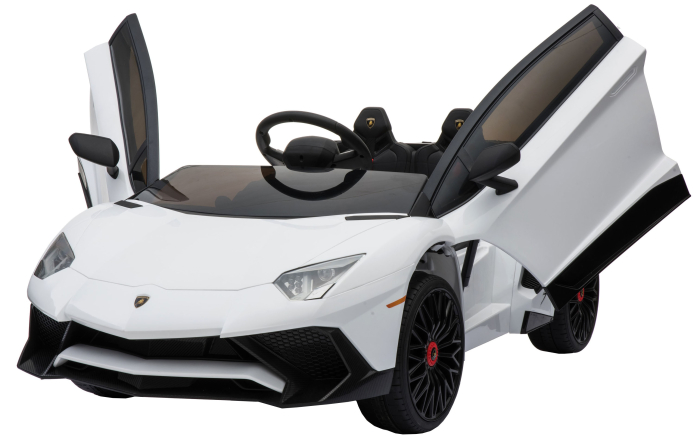 Masinuta electrica Premier Lamborghini Aventador ST, 12V, alb [12]