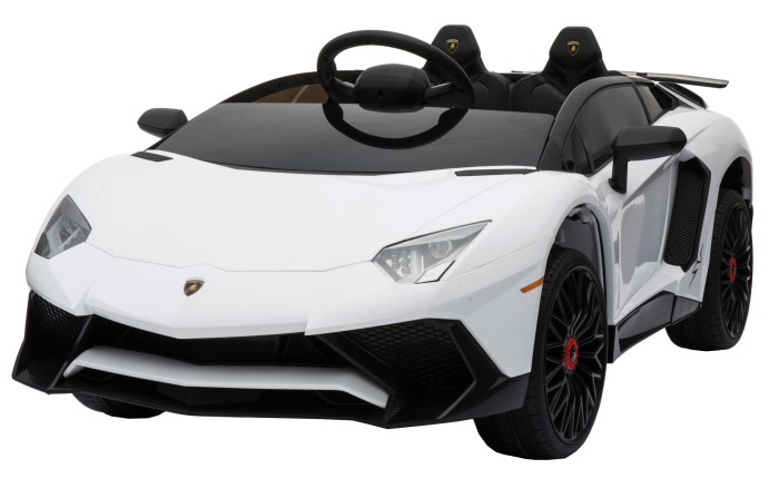 Masinuta electrica Premier Lamborghini Aventador ST, 12V, alb [5]