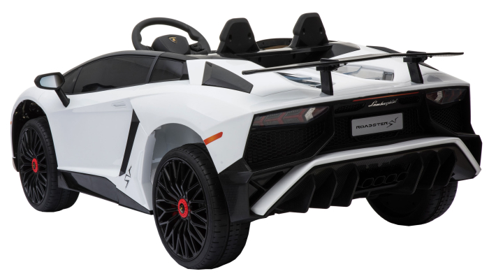 Masinuta electrica Premier Lamborghini Aventador ST, 12V, alb [8]