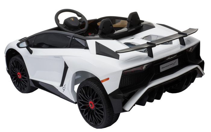 Masinuta electrica Premier Lamborghini Aventador ST, 12V, alb [3]