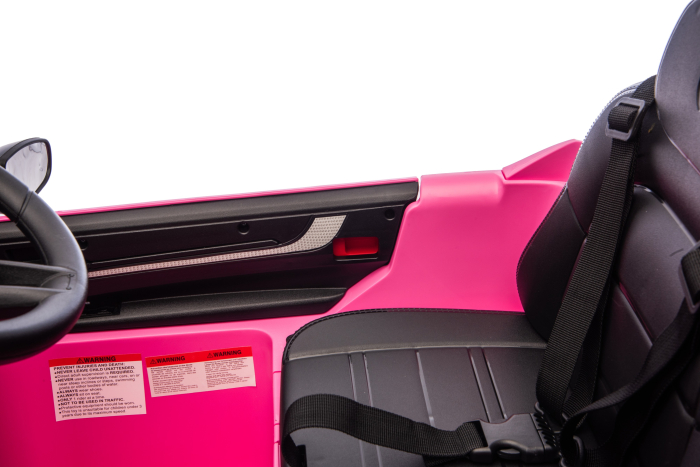 Masinuta electrica Premier Porsche Cayenne E-Hybrid Coupe, 12V, scaun piele ecologica, roz [28]