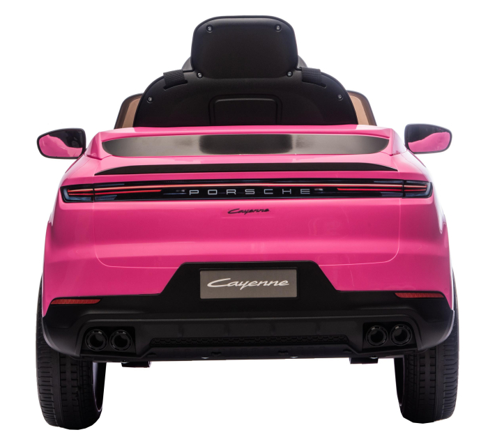 Masinuta electrica Premier Porsche Cayenne E-Hybrid Coupe, 12V, scaun piele ecologica, roz [11]