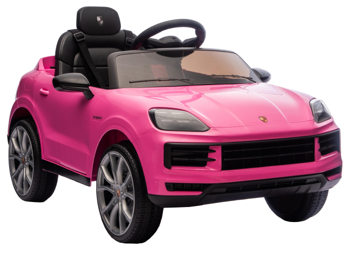 Masinuta electrica Premier Porsche Cayenne E-Hybrid Coupe, 12V, scaun piele ecologica, roz [13]