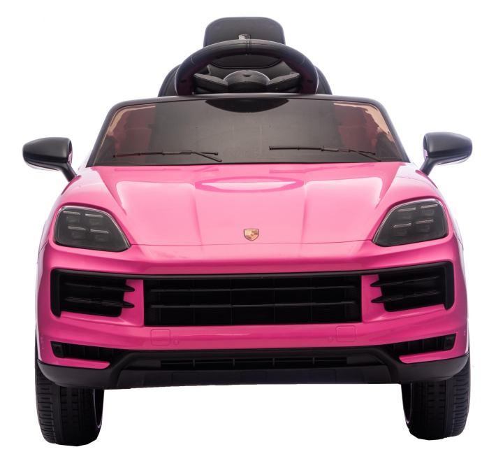 Masinuta electrica Premier Porsche Cayenne E-Hybrid Coupe, 12V, scaun piele ecologica, roz [5]