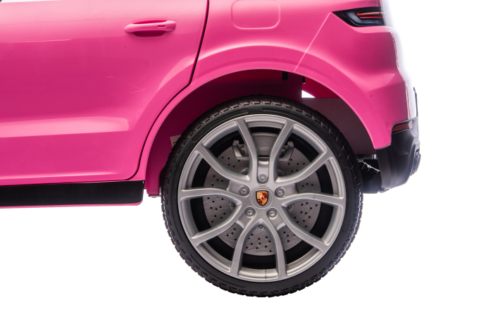 Masinuta electrica Premier Porsche Cayenne E-Hybrid Coupe, 12V, scaun piele ecologica, roz [27]