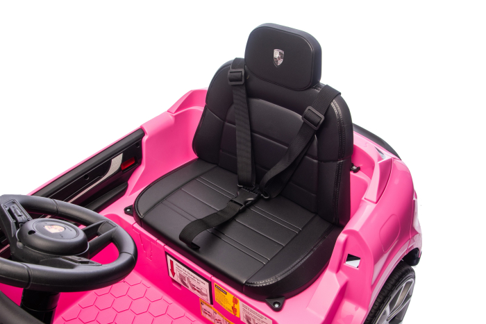 Masinuta electrica Premier Porsche Cayenne E-Hybrid Coupe, 12V, scaun piele ecologica, roz [29]