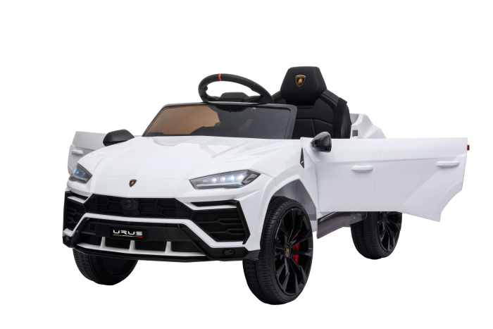 Masinuta electrica Lamborghini Urus, 12V, roti cauciuc EVA, scaun piele ecologica, alb [9]