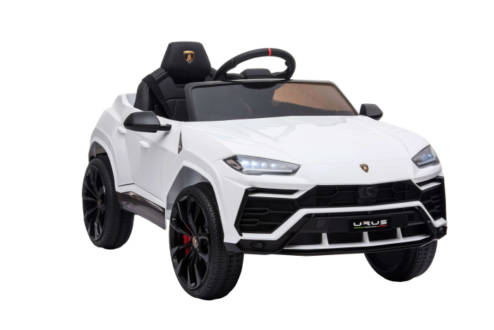 Masinuta electrica Lamborghini Urus, 12V, roti cauciuc EVA, scaun piele ecologica, alb [7]