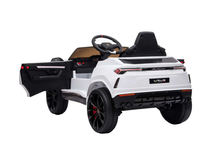 Masinuta electrica Lamborghini Urus, 12V, roti cauciuc EVA, scaun piele ecologica, alb [10]