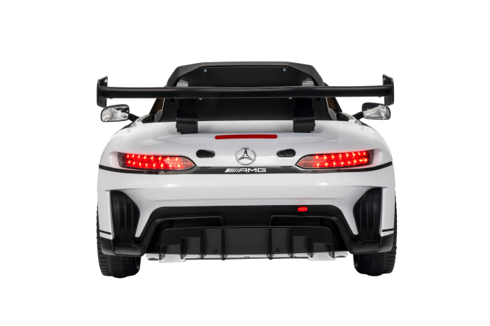 Masinuta electrica Premier Mercedes Benz AMG GT3, 12V, roti cauciuc EVA, scaun piele ecologica, alb [6]