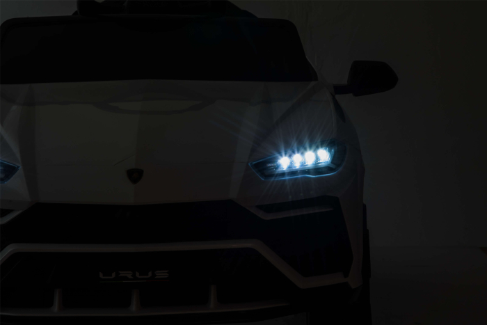 Masinuta electrica Lamborghini Urus, 12V, roti cauciuc EVA, scaun piele ecologica, alb [18]