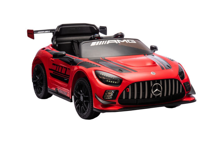 Masinuta electrica Premier Mercedes Benz AMG GT3, 12V, roti cauciuc EVA, scaun piele ecologica, rosu [8]
