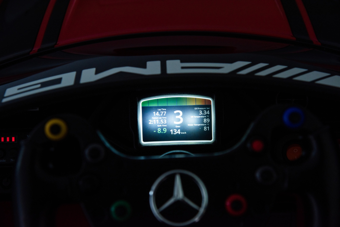 Masinuta electrica Premier Mercedes Benz AMG GT3, 12V, roti cauciuc EVA, scaun piele ecologica, rosu [22]