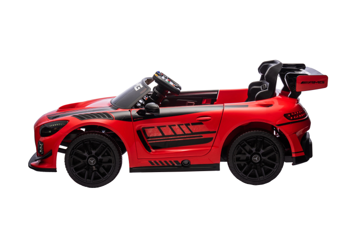 Masinuta electrica Premier Mercedes Benz AMG GT3, 12V, roti cauciuc EVA, scaun piele ecologica, rosu [4]