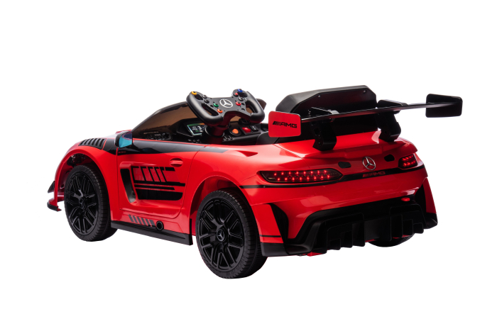 Masinuta electrica Premier Mercedes Benz AMG GT3, 12V, roti cauciuc EVA, scaun piele ecologica, rosu [5]