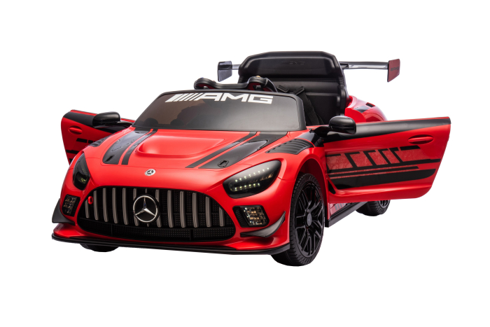 Masinuta electrica Premier Mercedes Benz AMG GT3, 12V, roti cauciuc EVA, scaun piele ecologica, rosu [10]