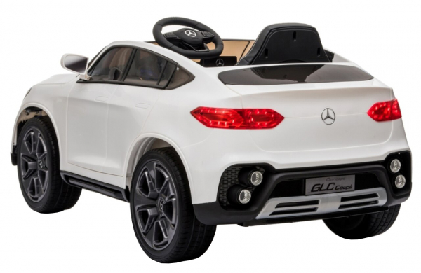 Masinuta electrica Premier Mercedes GLC Concept Coupe, 12V, roti cauciuc EVA, scaun piele ecologica, alb [5]