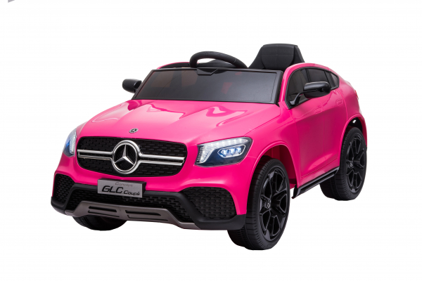 Masinuta electrica Premier Mercedes GLC Concept Coupe, 12V, roti cauciuc EVA, scaun piele ecologica, roz [4]
