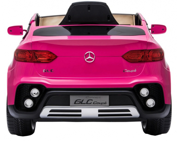 Masinuta electrica Premier Mercedes GLC Concept Coupe, 12V, roti cauciuc EVA, scaun piele ecologica, roz [7]