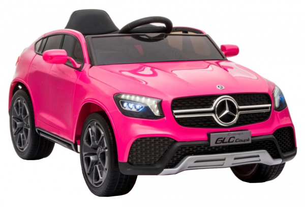 Masinuta electrica Premier Mercedes GLC Concept Coupe, 12V, roti cauciuc EVA, scaun piele ecologica, roz [2]