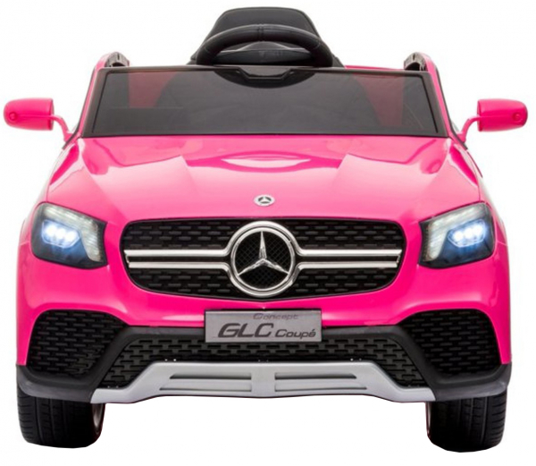 Masinuta electrica Premier Mercedes GLC Concept Coupe, 12V, roti cauciuc EVA, scaun piele ecologica, roz [6]