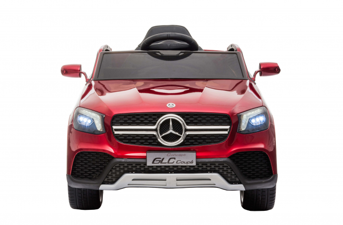 Masinuta electrica Premier Mercedes GLC Concept Coupe, 12V, roti cauciuc EVA, scaun piele ecologica, visiniu [2]