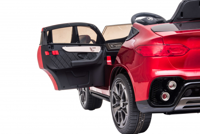 Masinuta electrica Premier Mercedes GLC Concept Coupe, 12V, roti cauciuc EVA, scaun piele ecologica, visiniu [14]