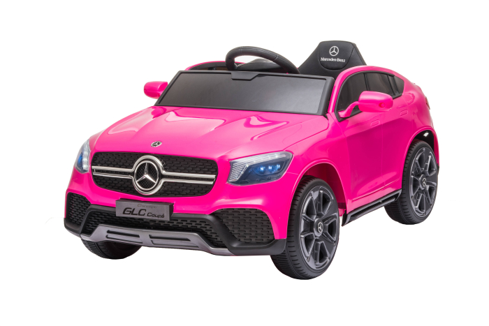 Masinuta electrica Premier Mercedes GLC Concept Coupe Facelift, 12V, roti cauciuc EVA, scaun piele ecologica, roz [4]