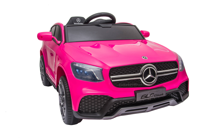 Masinuta electrica Premier Mercedes GLC Concept Coupe Facelift, 12V, roti cauciuc EVA, scaun piele ecologica, roz [21]