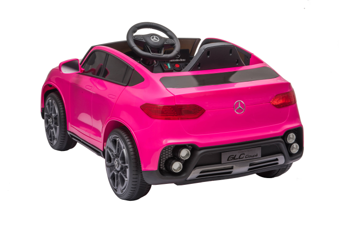 Masinuta electrica Premier Mercedes GLC Concept Coupe Facelift, 12V, roti cauciuc EVA, scaun piele ecologica, roz [23]
