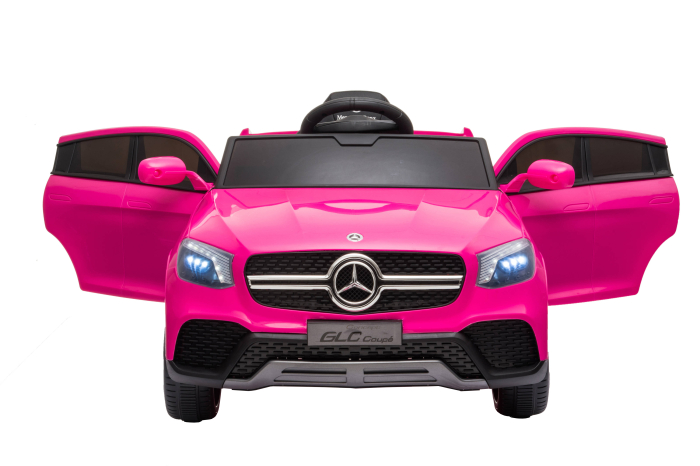 Masinuta electrica Premier Mercedes GLC Concept Coupe Facelift, 12V, roti cauciuc EVA, scaun piele ecologica, roz [11]